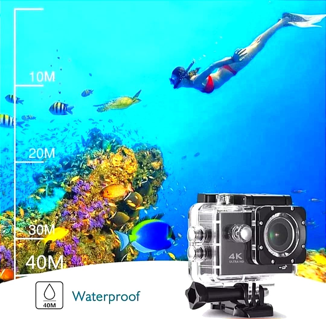 4K 30Fps Action Digital Camera Ultra Hd Underwater Digital Camera - Image 3