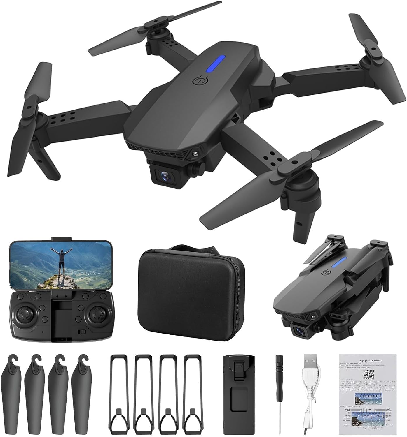 Drone with 4k Camera Foldable 1080P HD